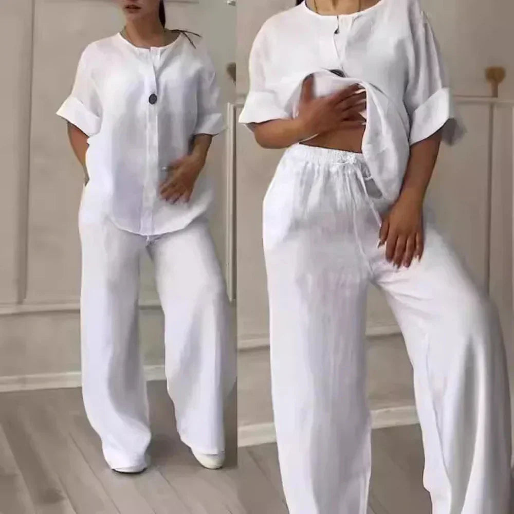 Luchtige & stijlvolle linnen dames zomer set — afbeelding 7