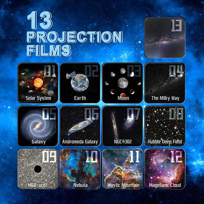 13-in-1 galaxy nachtlamp & projector