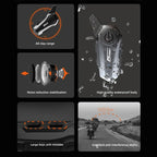 Bluetooth motorhelm intercom headset met 1000m bereik