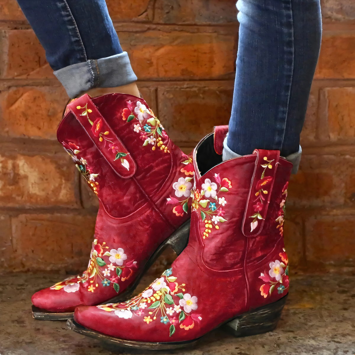 Weerbestendige vintage cowgirl laarzen — afbeelding 10