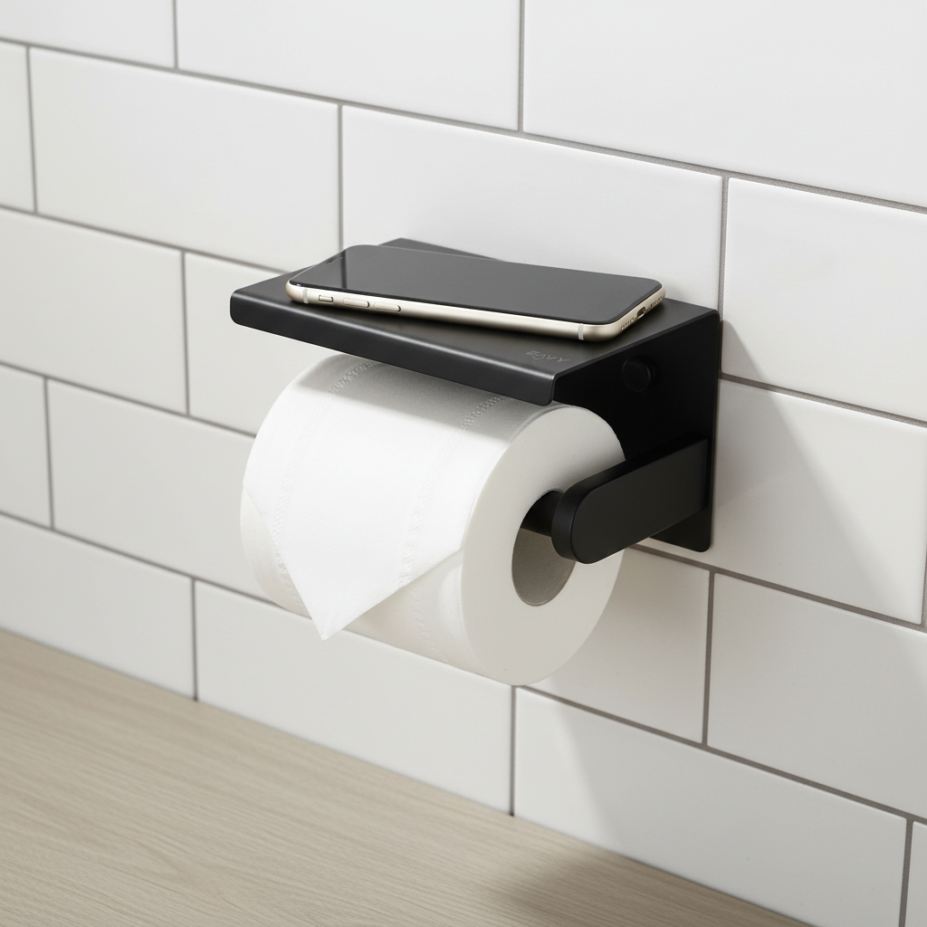 Slanke wandmontage toilettenhouder