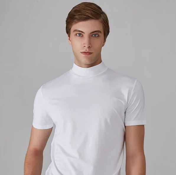 Heren colshirt met korte mouwen