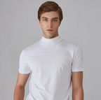 Heren colshirt met korte mouwen