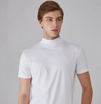 Heren colshirt met korte mouwen