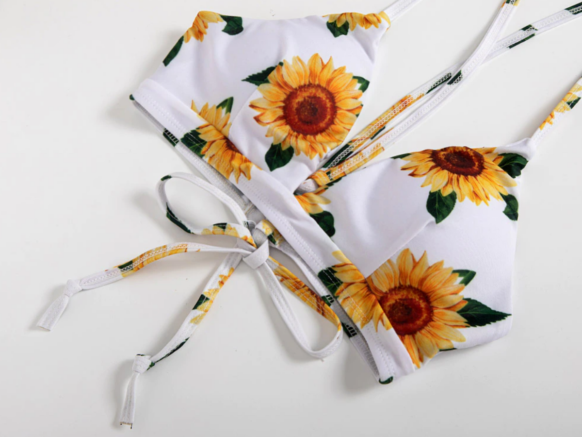 Bikini Zinda met zonnebloemmotief