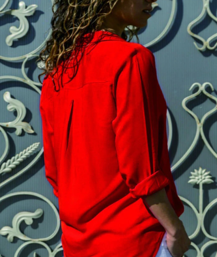 Dames blouse met knoopsluiting