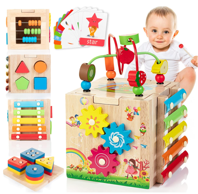 8-in-1 montessori speelkubus