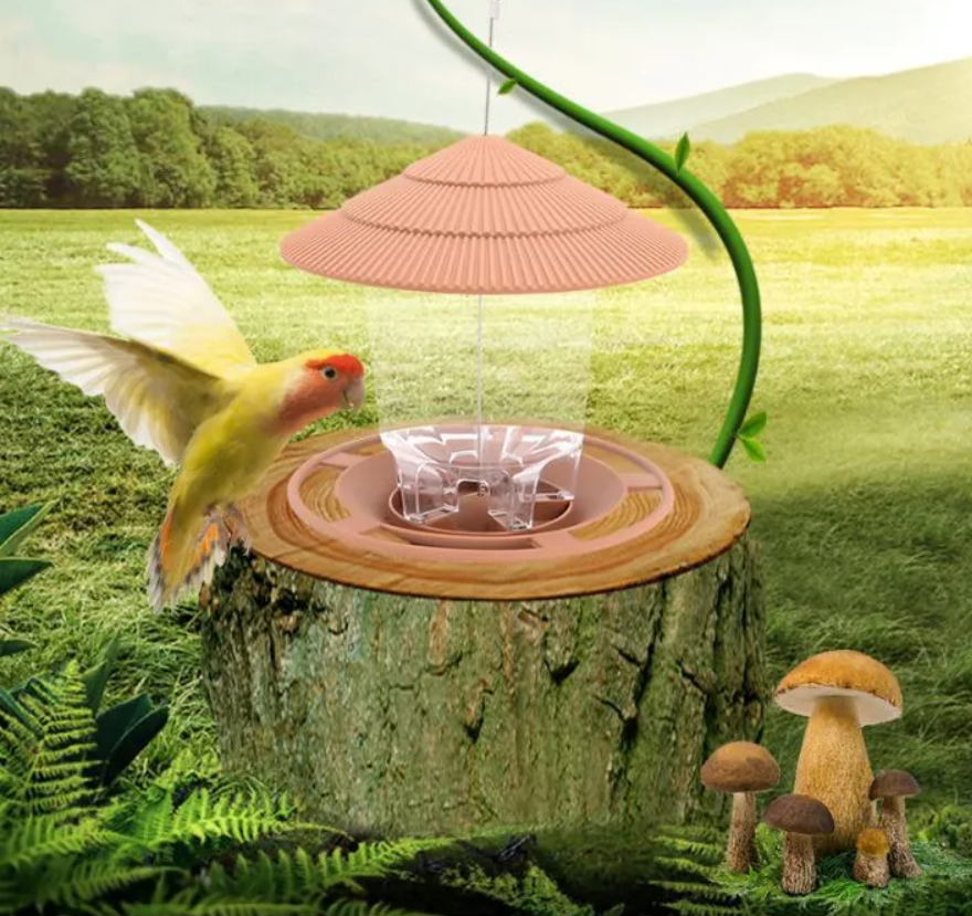 Automatische notenvoeder voor vogels