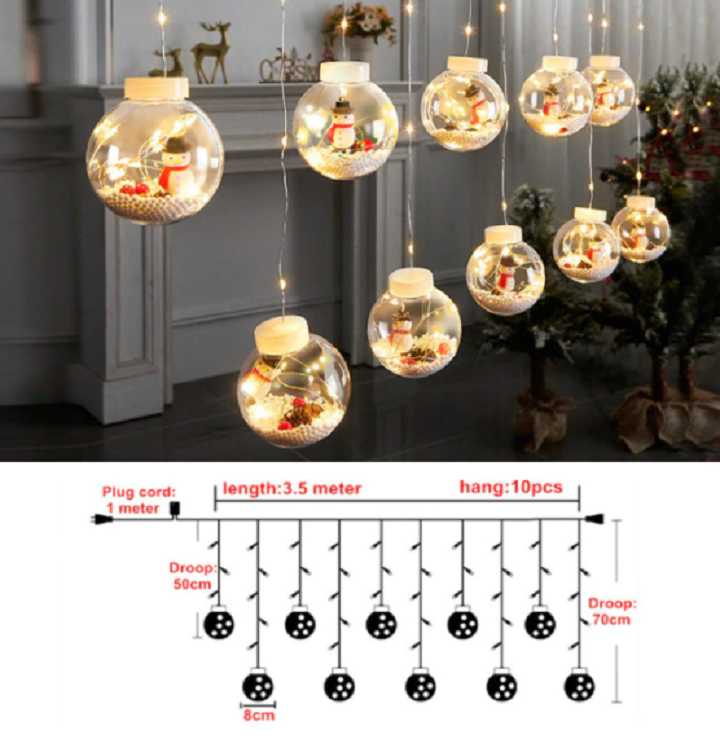 Kerstboomverlichting met bollen