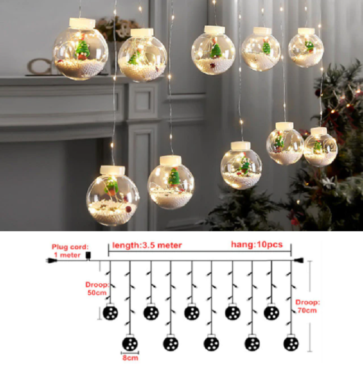 Kerstboomverlichting met bollen