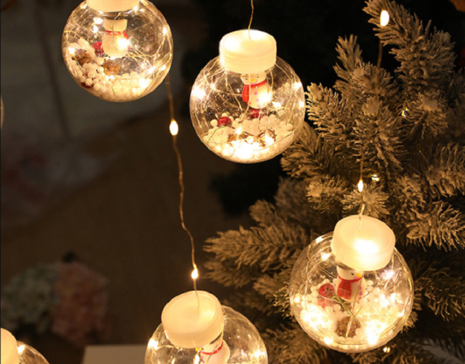 Kerstboomverlichting met bollen