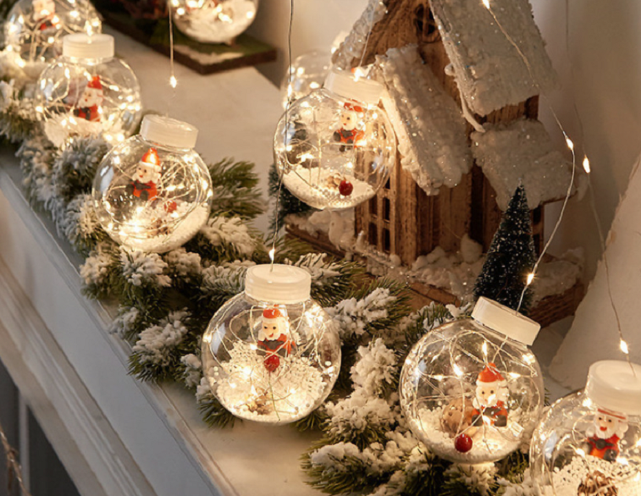 Kerstboomverlichting met bollen