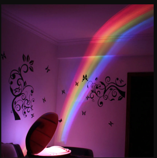 Projectielamp met regenboogeffect