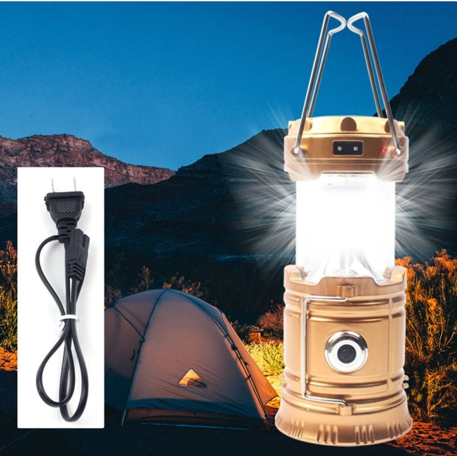 Campinglamp met zaklamp