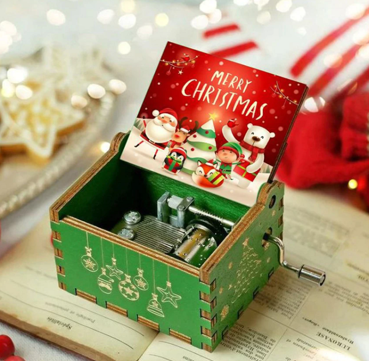 Muziekdoos met kerstthema
