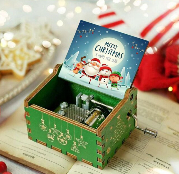 Muziekdoos met kerstthema