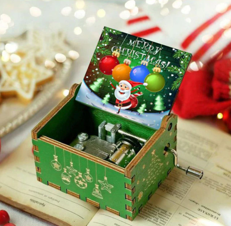 Muziekdoos met kerstthema