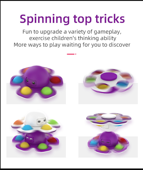 3-in1 anti-stress octopus toy️