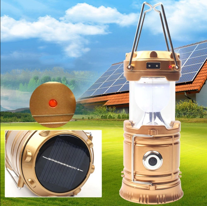Campinglamp met zaklamp