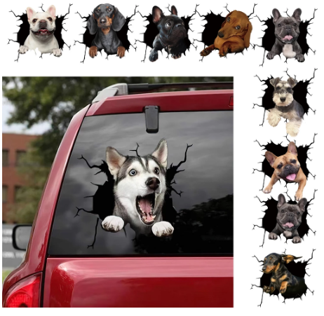 Autosticker voor hondenliefhebbers