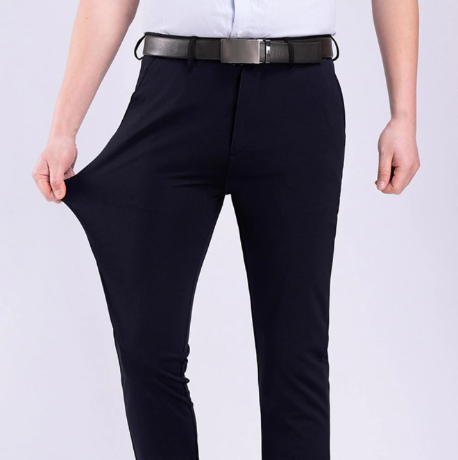 Elastische vrijetijdsbroek voor heren