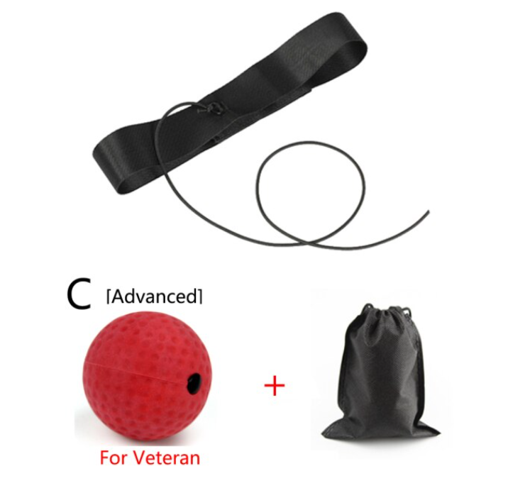 Hoofdband met reflexbal voor bokstraining — afbeelding 3