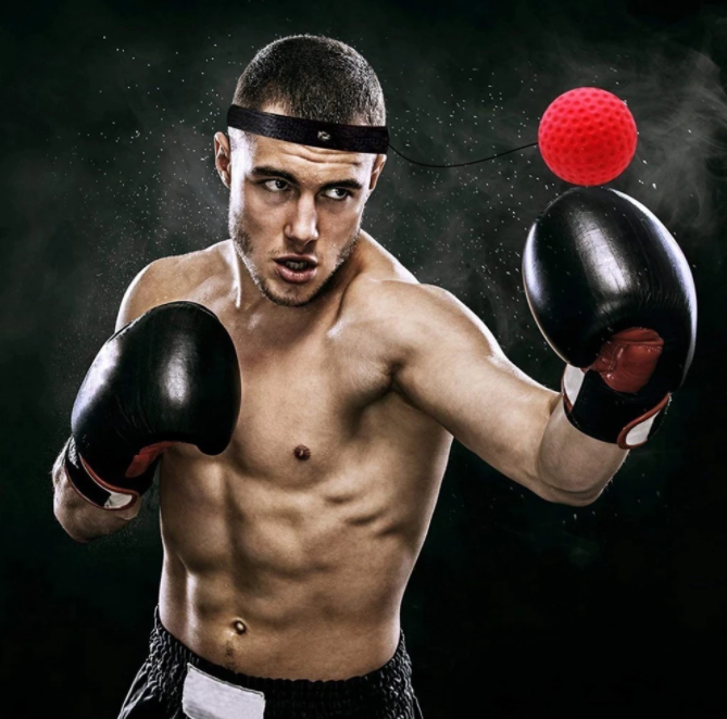 Hoofdband met reflexbal voor bokstraining — afbeelding 7