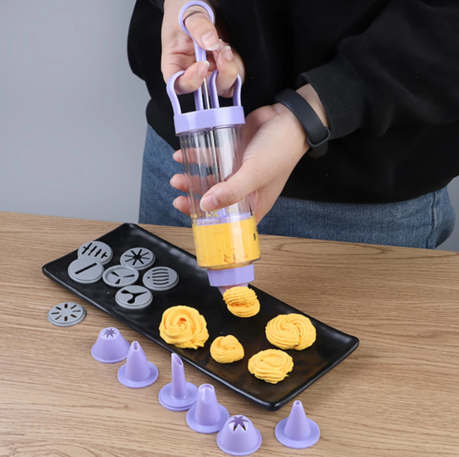 Gereedschapsset met koekjespers