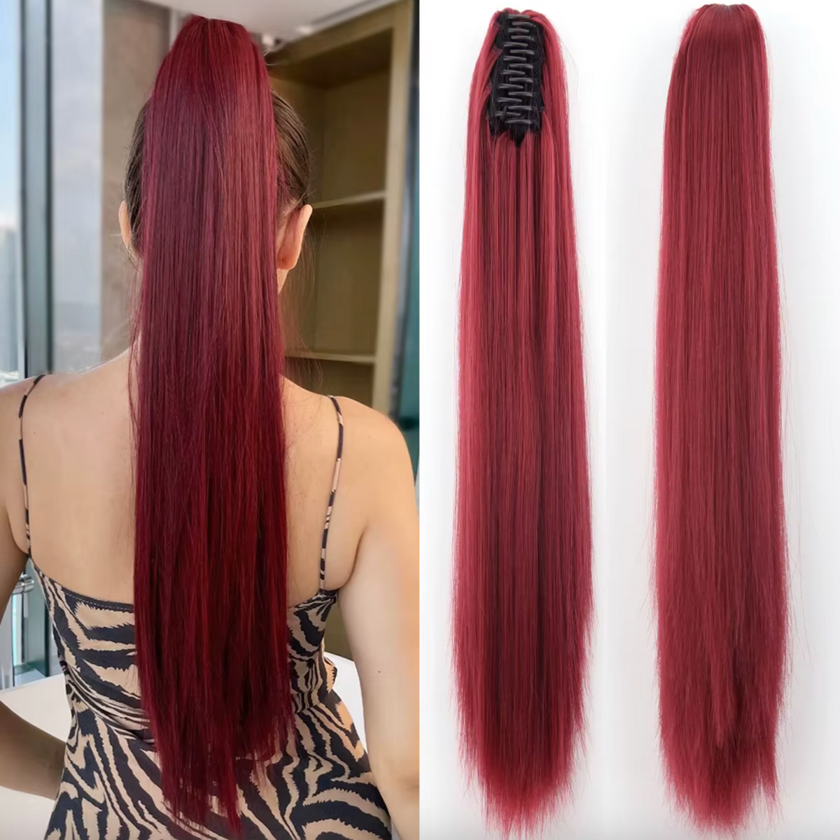 Hairextension paardenstaart 55 cm
