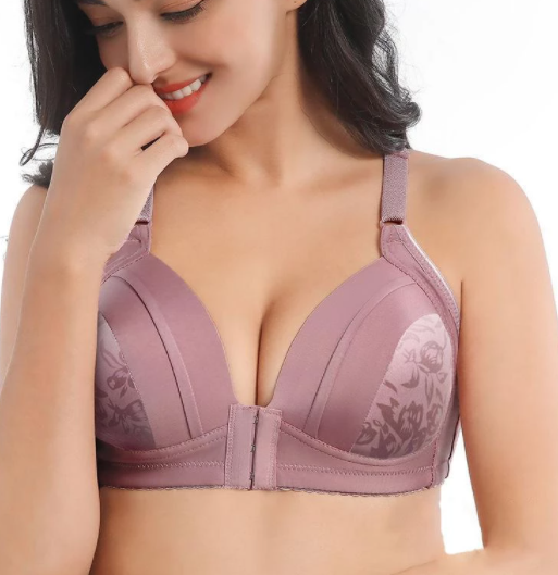 Push up bra front closure