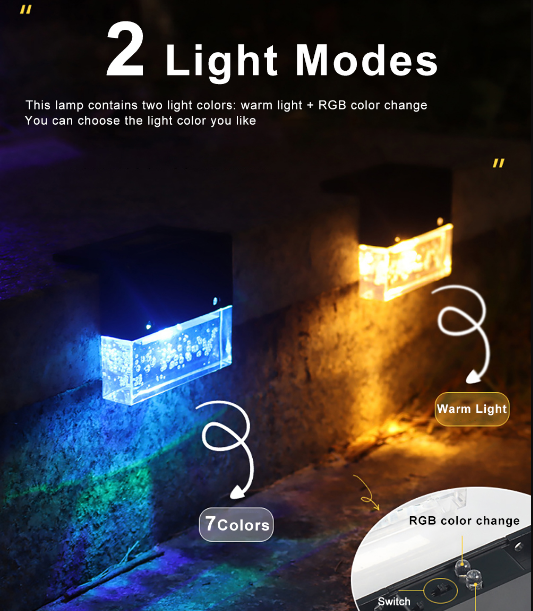 Meerkleurige solarlamp