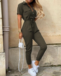 Jumpsuit met knoopsluiting