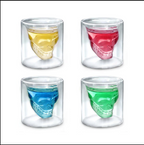 Shotglas met 3D-schedel