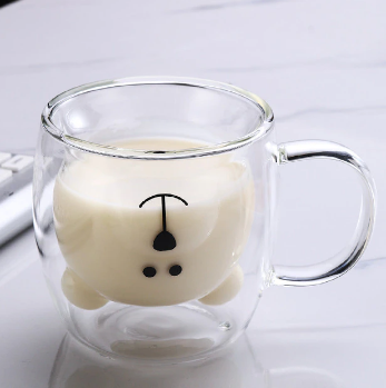 Cute double layer mug️