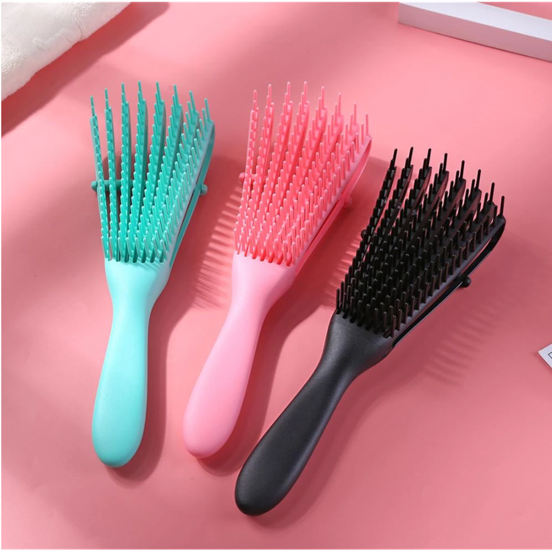 Siliconen haarborstel voor dames