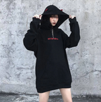 Hoodie met duivelsmotief