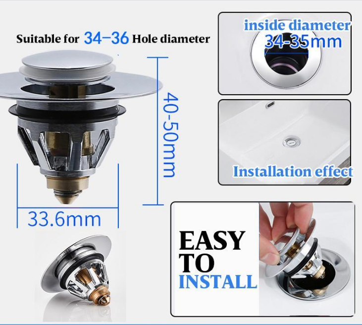 Push-type drain filter️