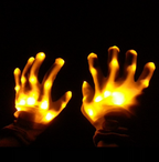 Handschoenen met kleurrijk skeletmotief