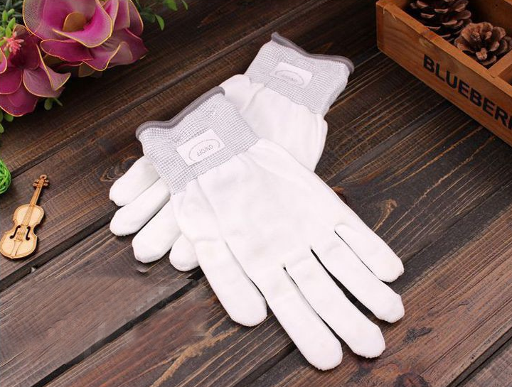 Handschoenen met kleurrijk skeletmotief
