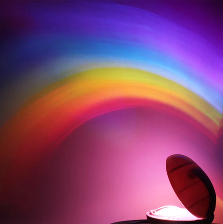 Projectielamp met regenboogeffect