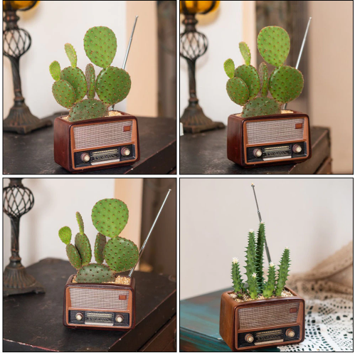 Bloempot in radiovorm