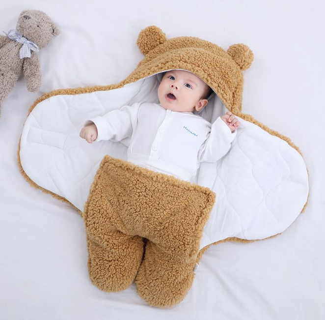Babyslaapdeken met beermotief