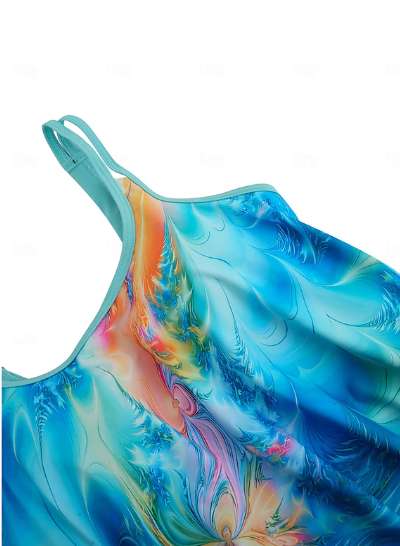Tweedelige tankini met klassieke print