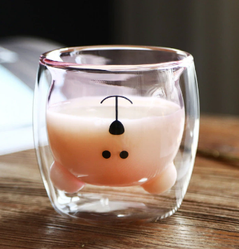 Cute double layer mug️