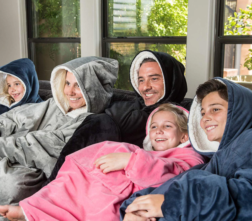 Hoodie in oversized model