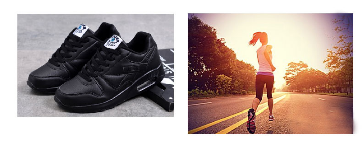 Lichte sneakers van splitleer met luchtkussen