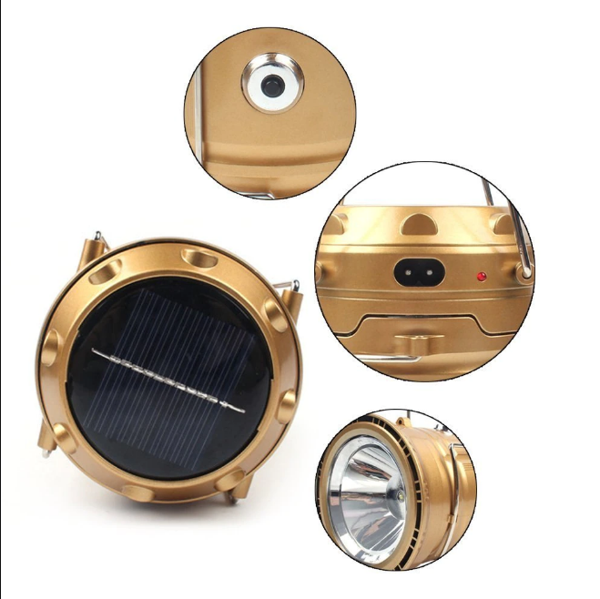 Campinglamp met zaklamp