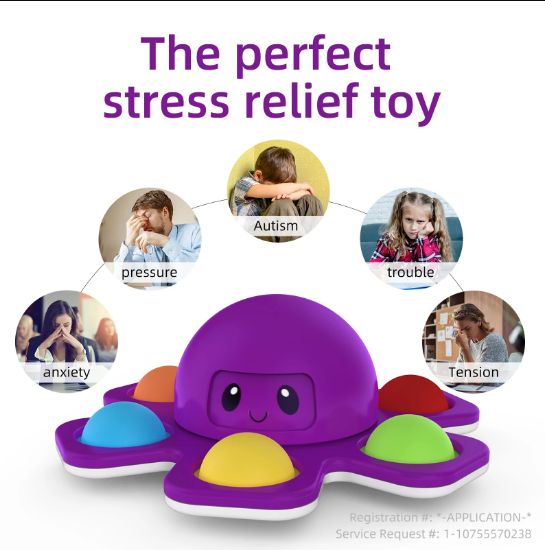 3-in1 anti-stress octopus toy️