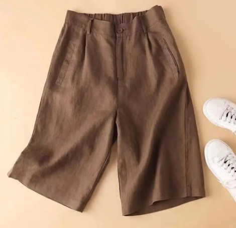 Dames linnen-katoenen zomershorts — afbeelding 20