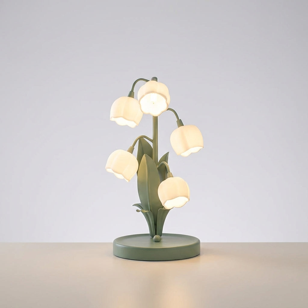 Sculpturale bloemen-tafellamp